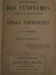 Dicionário de Synonymos- J. I. Roquete, José da Fonseca