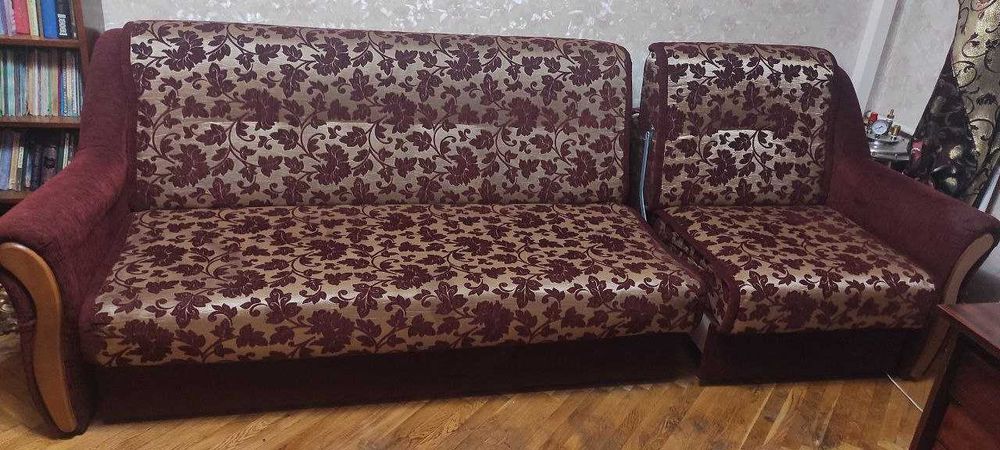 Диван и кресло розкладні