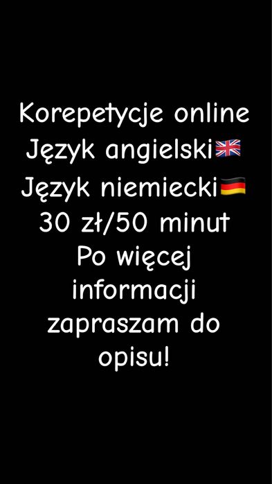 Korepetycje j. niemiecki i j. angielski