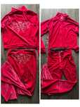 Juicy Couture zestaw dresowy spodnie i bluza diamenciki kryształki