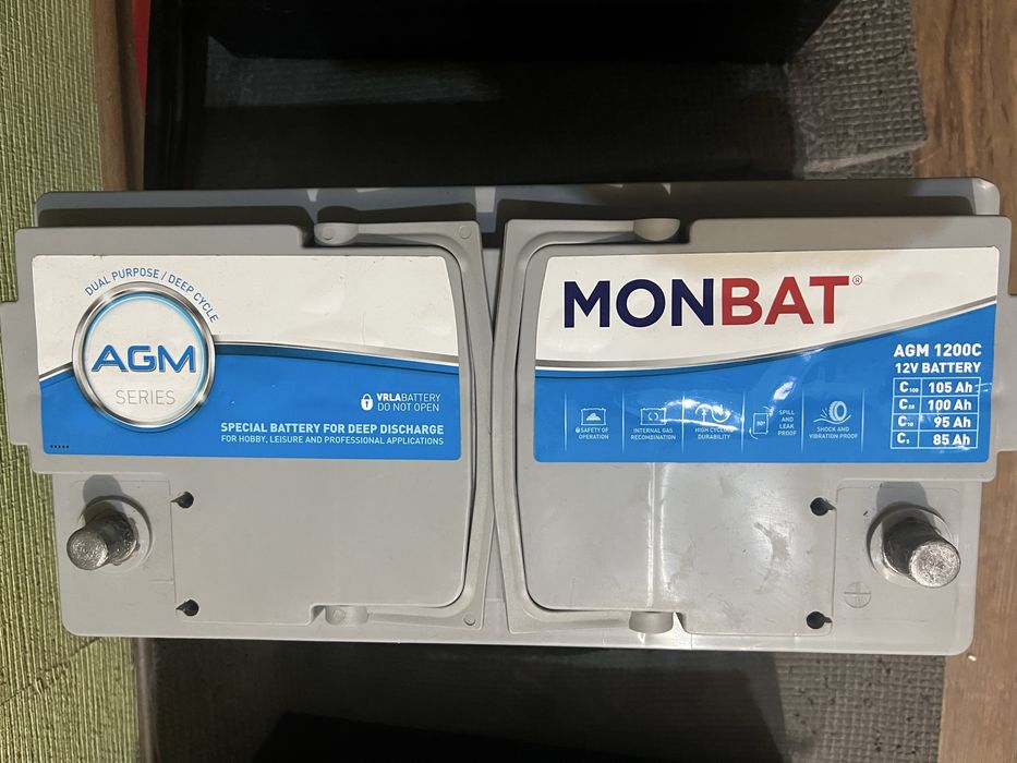 Свинцево кислотний акумулятор AGM 105ah