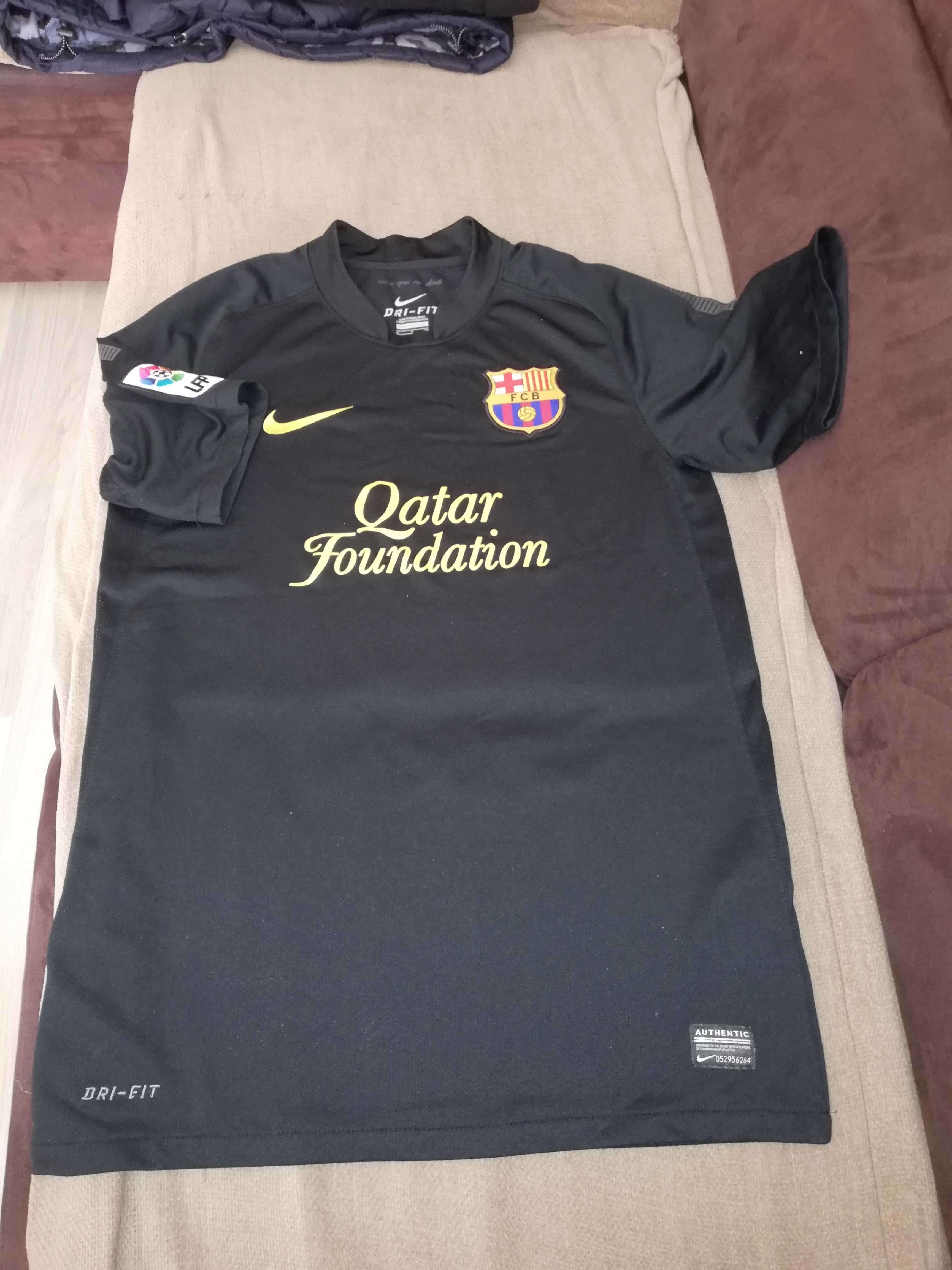 Koszulka FC Barcelona Qatar FOUNDATION nike czarna