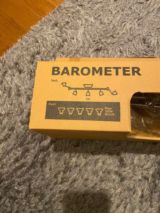 Candeeiro Barometer prateado, novo, Ikea