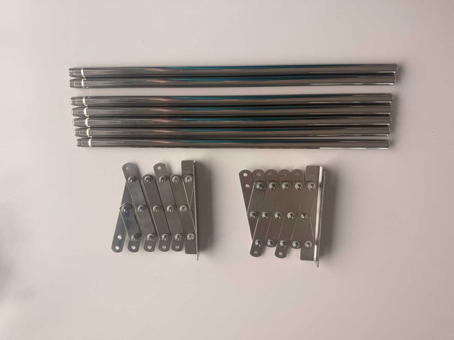 Suszarka ścienna rozkładana stal nierdzewna + GRATIS