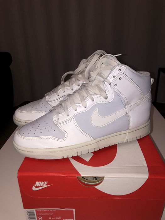 Nike dunk hi retro hight white blanc total noir grey sportswear high g