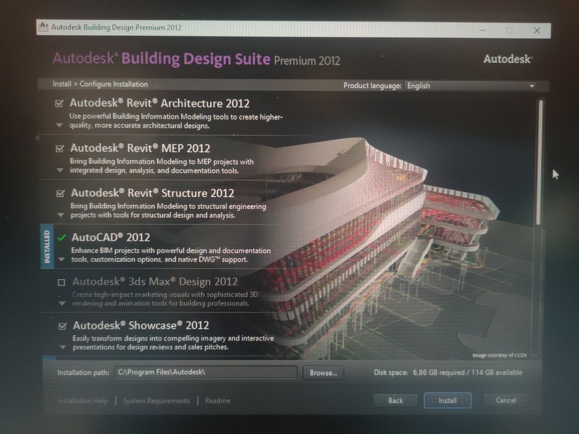 Autodesk Building Design Suite Premium 2012 AutoCAD ASD Revit Inventor