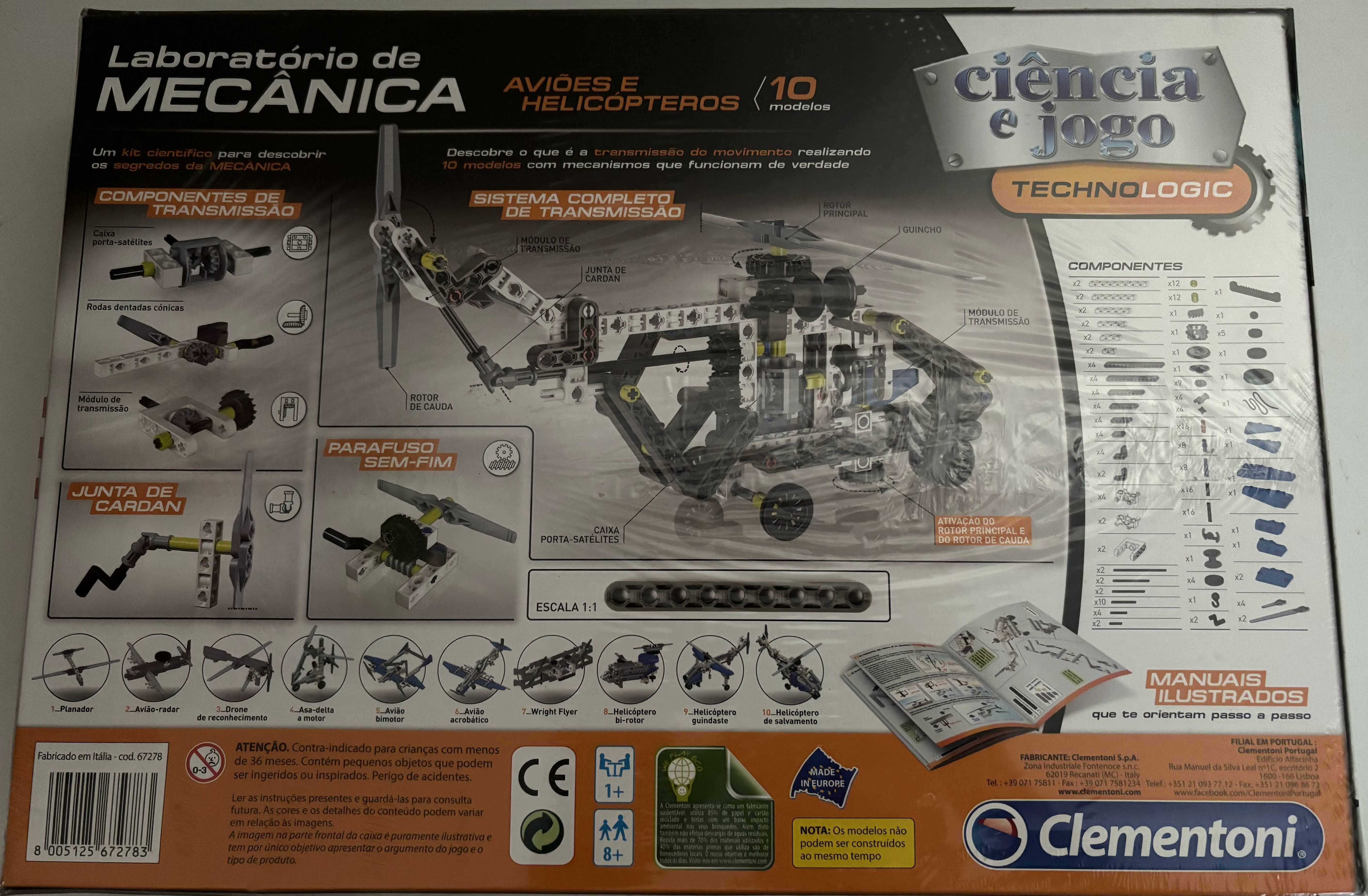 Laboratório de Mecânica Aviões e Helicópteros - Clementoni (NOVO)