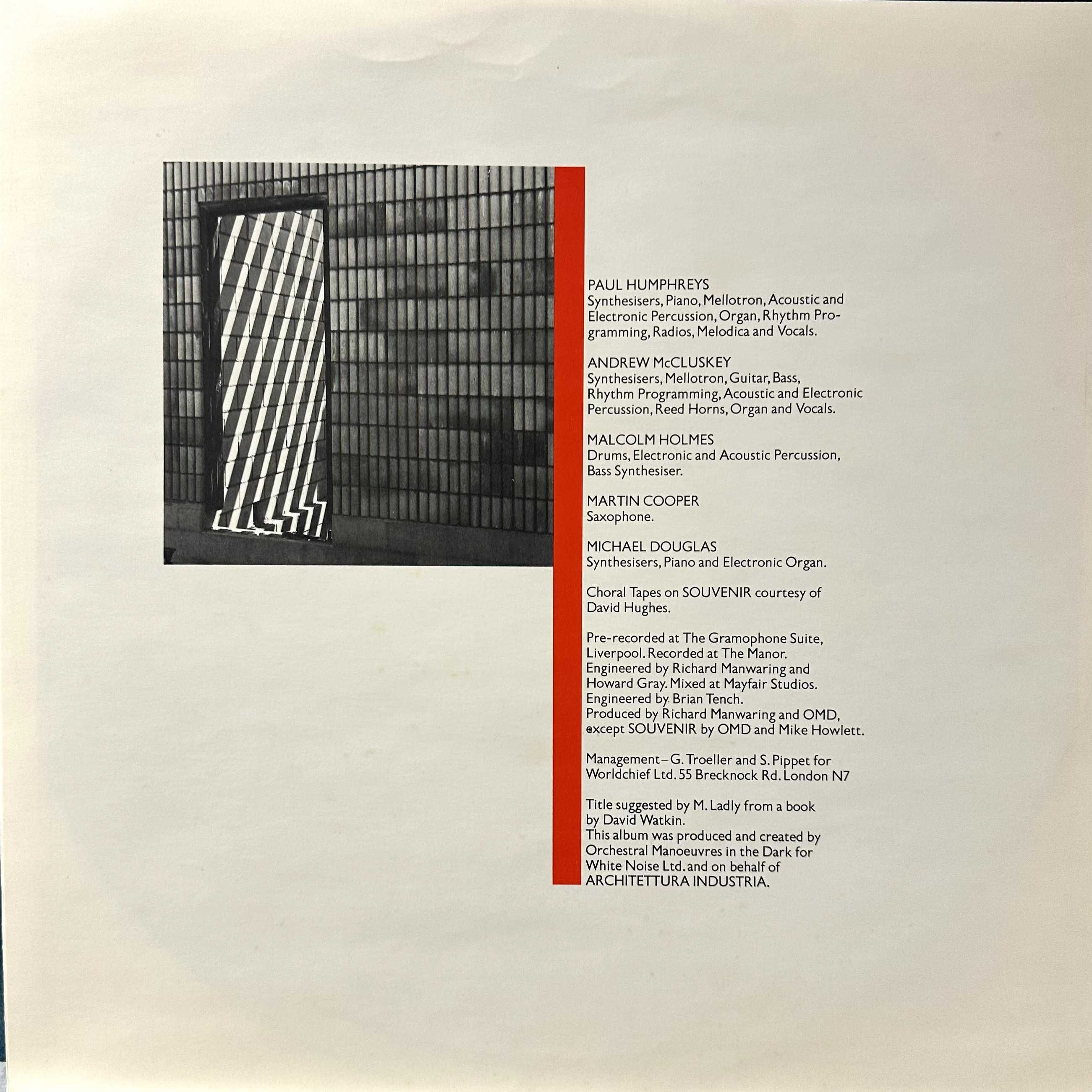Orchestral Manoeuvres - Architecture & Morality (Vinyl, 1981, Germany)