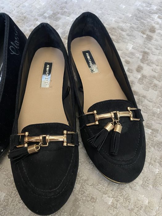 Балетки тапочки Atmosphere MB Classic чорні замша 38