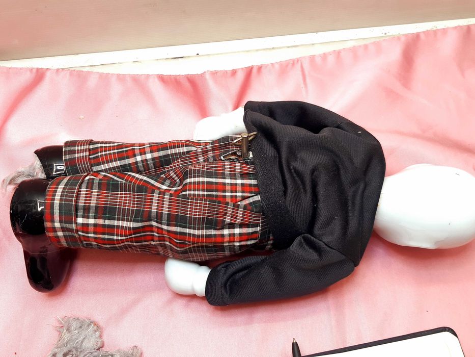 stara lalka clown klaun z mechanizmem uszkodzona