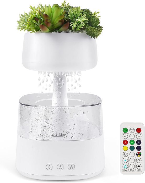 Nawilżacz powietrza pilot 450ml, z trybami deszczu i 7 kolorami LED