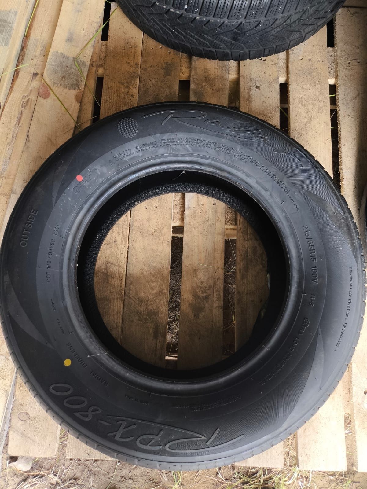 2x Radar RPX800 215/65/15 Letnie Nowe 2021r