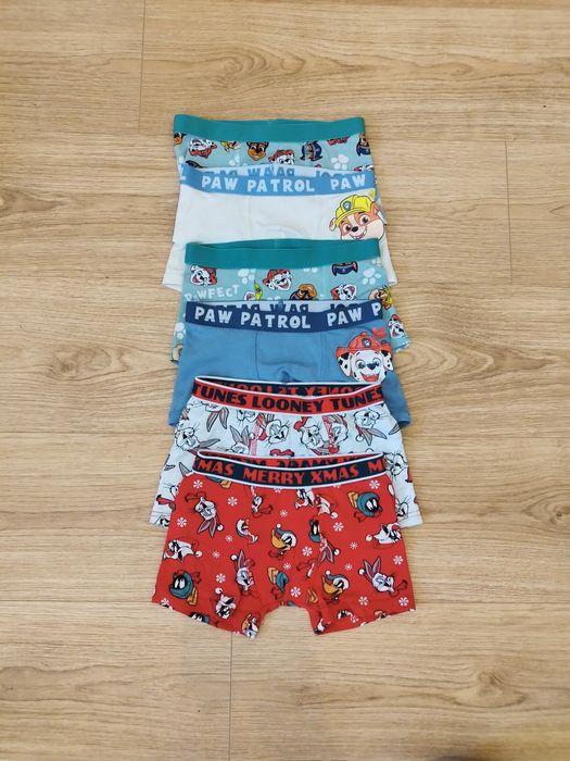 Dziecięce majteczki Psi Patrol, Looney Tunes, H&M, Pepco