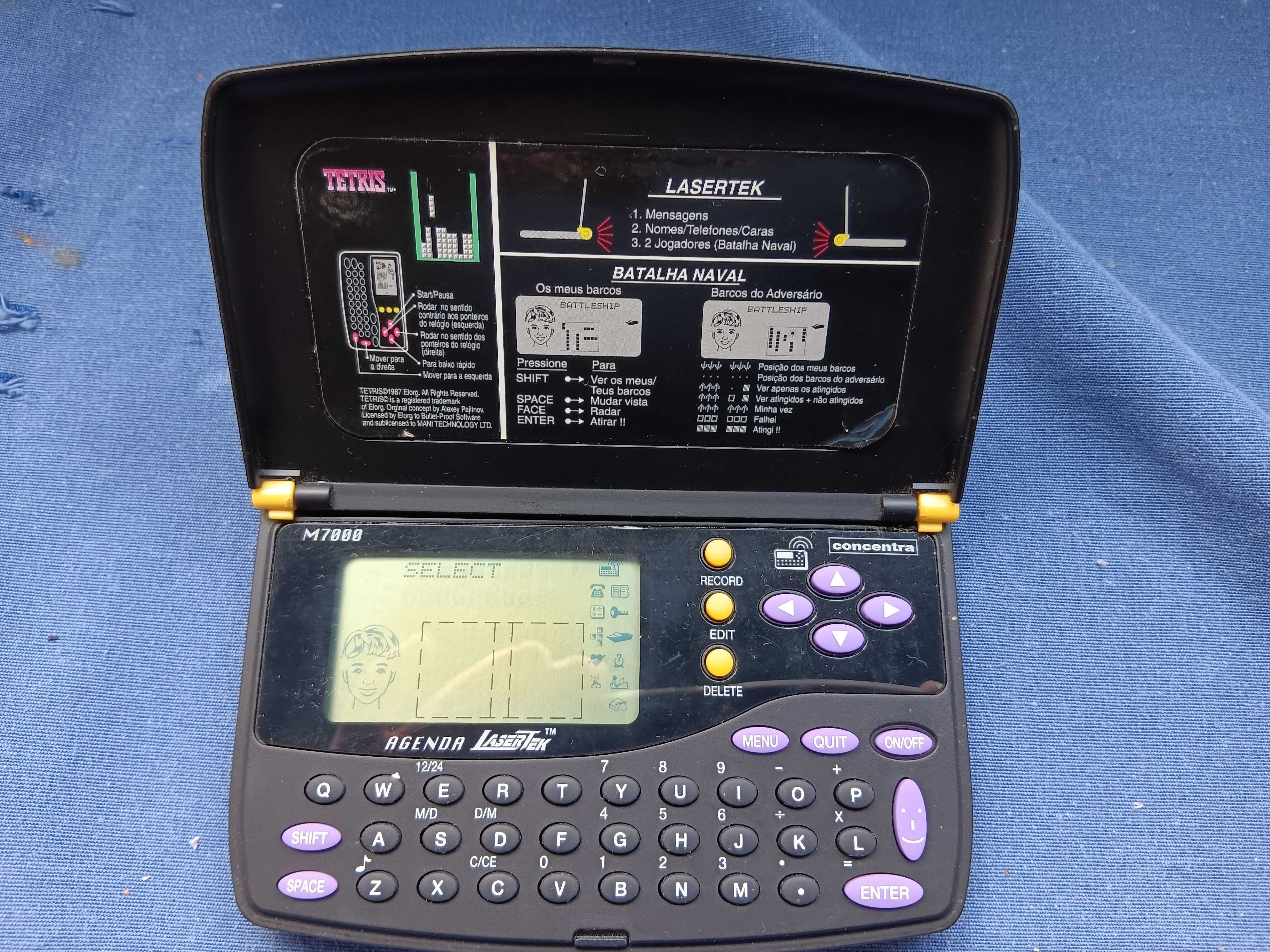 Agenda eletrónica Lasertek dos anos 90