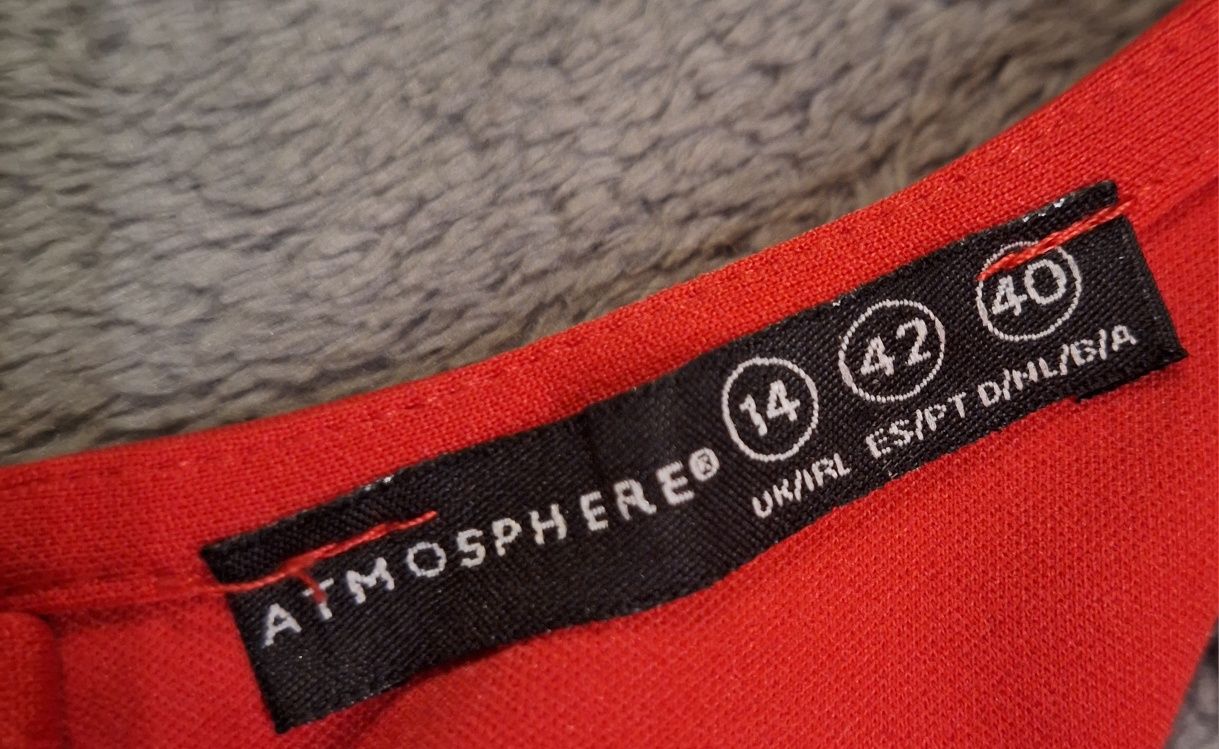 Czerwona sukienka koktajlowa marka Atmosphere rozmiar XL 42