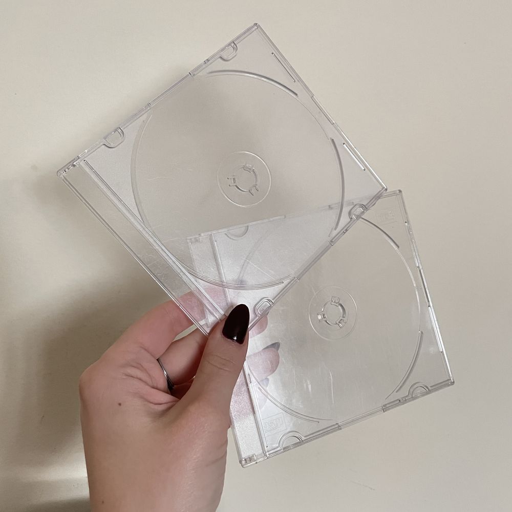 Коробки для дисков (CD/ DVD), пластик 9шт