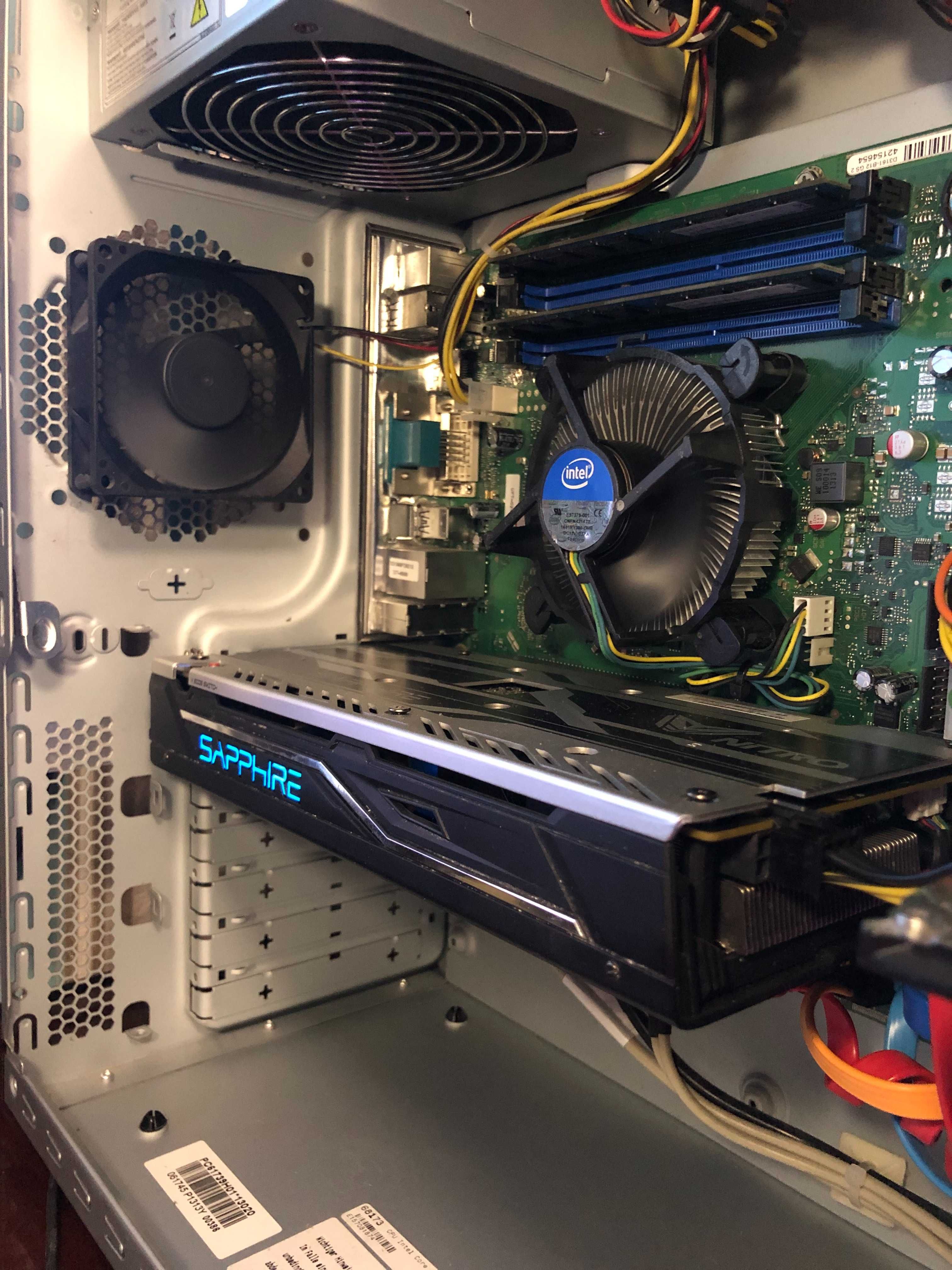 Игровой ПК Intel i5/16Gb/RX470/SSD128+500 компьютер системный блок