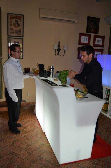 Bares em plastico com luz