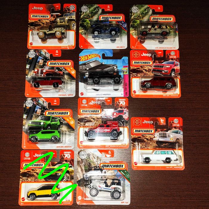Jeep Ford Hot Wheels Matchbox нові колекційні моделі