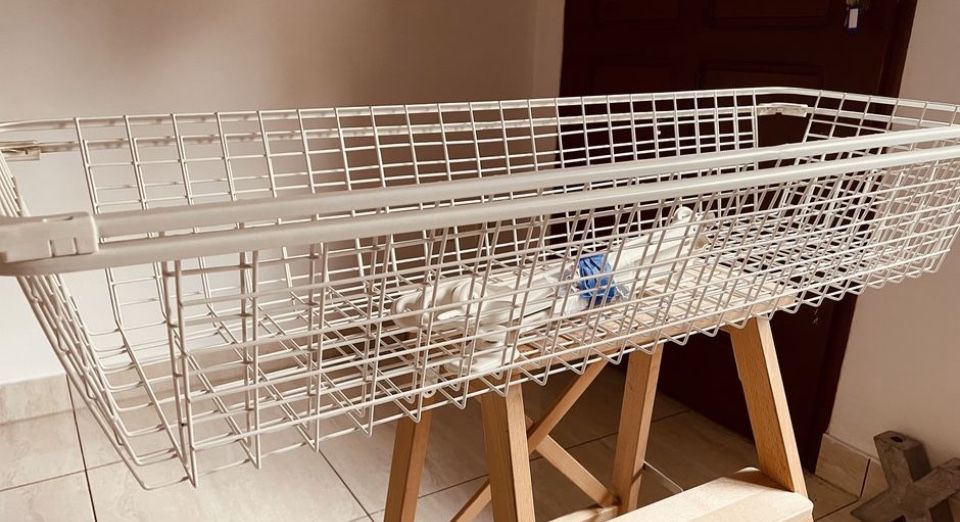 2 Duze kosze druciane w cenie 1 do szafy PAX IKEA obudowa 100 x 60