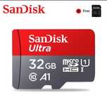 Карта памяти Micro SD 32Gb SanDisk Ultra A1 Class 10 
НОВА.