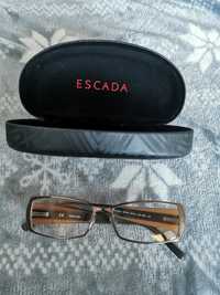 Oryginalne okulary korekcyjne Escada, etui.