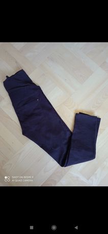 Bordowe spodnie ciążowe jeansowe rozmiar M 38  H&M chinosy do kostek