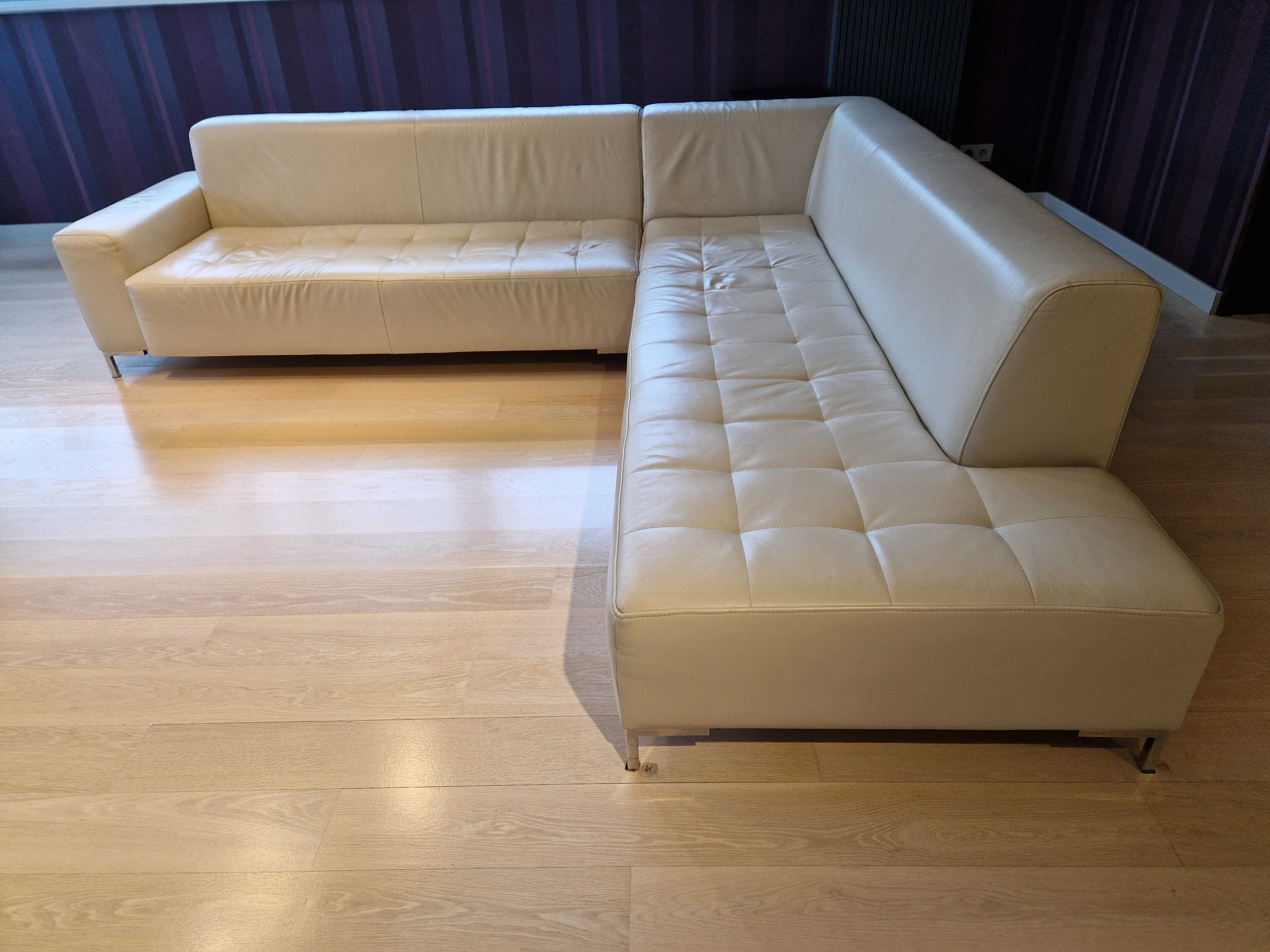Sofa skóra nowoczesny design używana