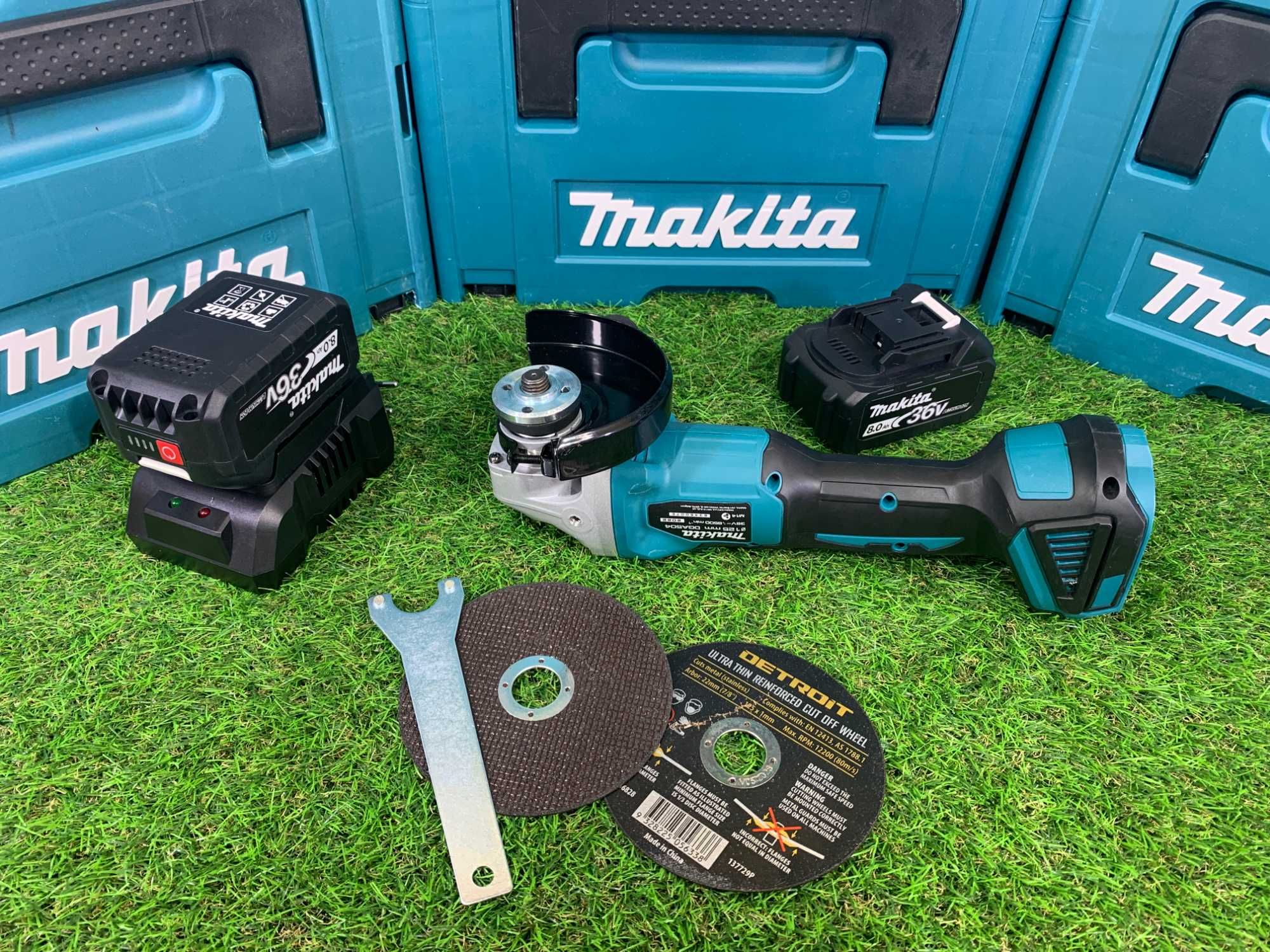 Акамуляторна Болгарка Makita DGA504 1200Вт КШМ 36V-8Ah УШМ 9500об/хв