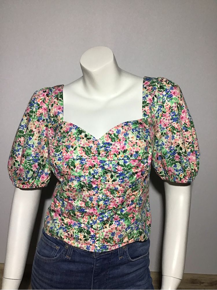 Bluzka kwiaty crop top Primark