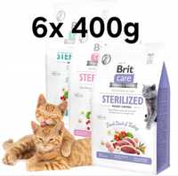 Brit Sterilized 6x 400g + Gratis, Urinary Sensitive Weight Sterilised
