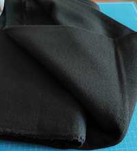 Пальтова чорна тканина, вовна, довж.2,.1х шир.1,55