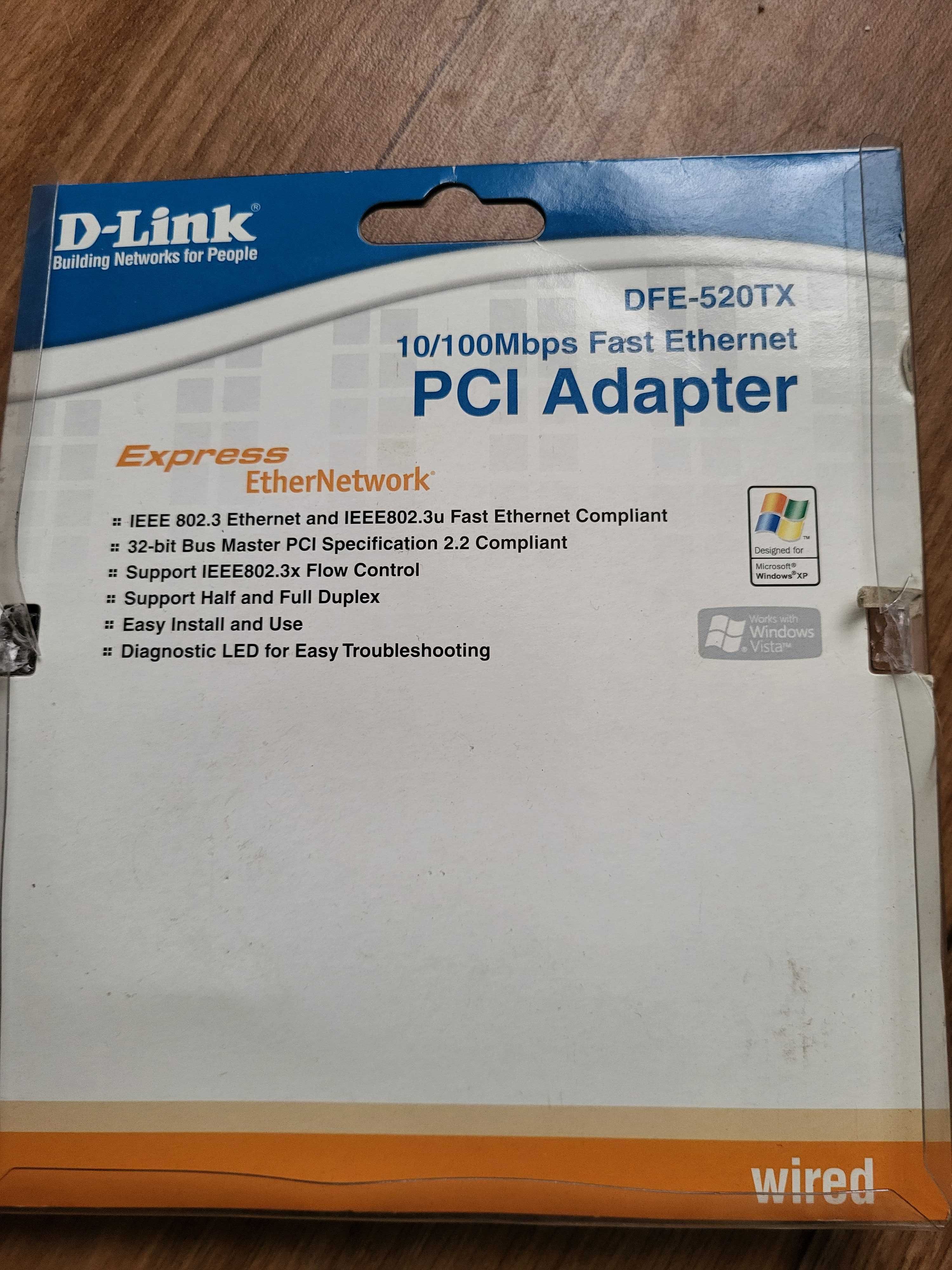 Мережева картка, Сетевая плата D-Link DFE-520TX