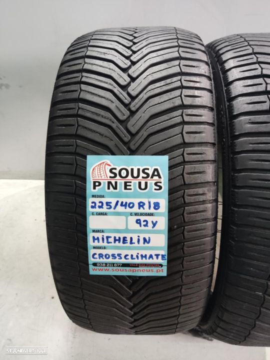 2 pneus semi novos 225-40r18 michelin - oferta dos portes 120 EUROS