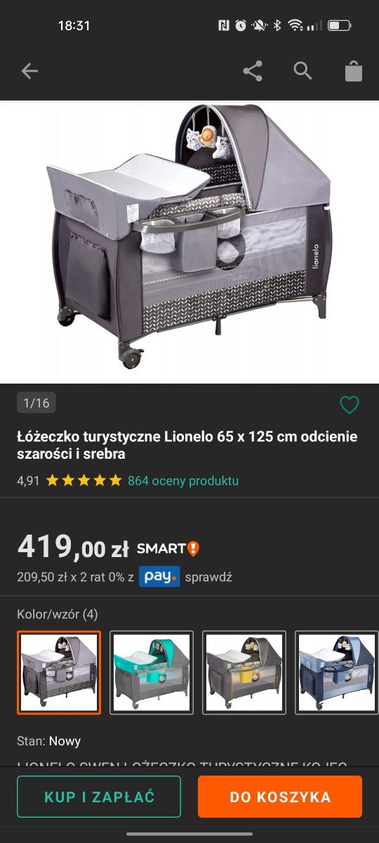 Sprzedam łóżeczko turystyczne