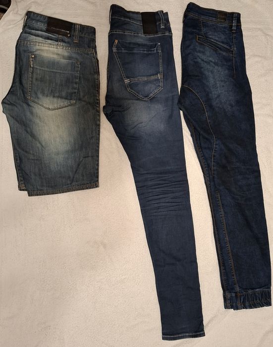 3 pary męskich spodni Cropp rozm 32