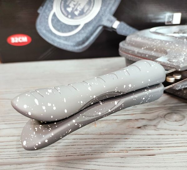 Нова сковорода-гриль двостороння A-Plus — 32 см