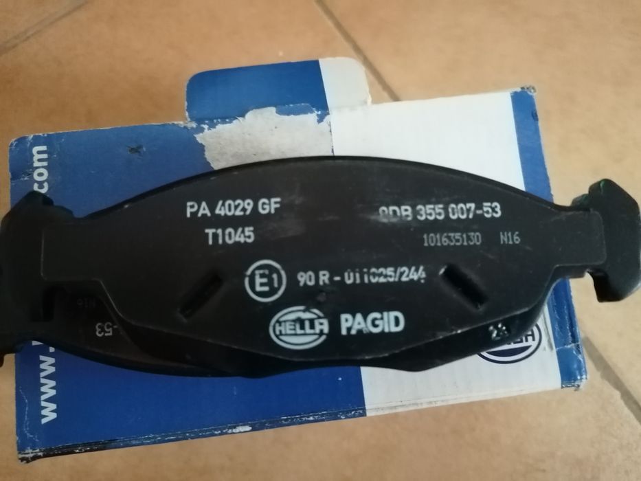 Pastilhas travão novas