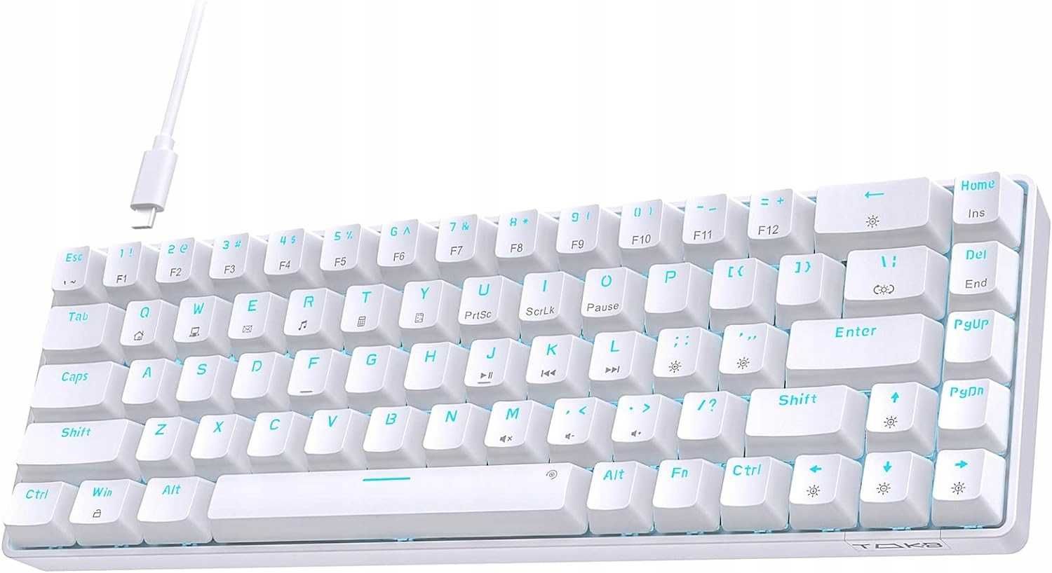 Klawiatura GAMINGOWA TMKB Y68SE 60% układ 68 QWERTY Podświetlenie