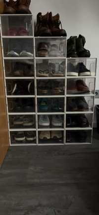 Pudełka na buty Zestaw 18 pudełek do przechowywania butów