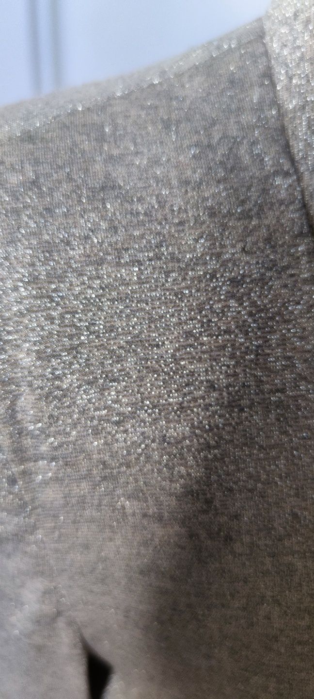 Żakiet marynarka z miękkiego materiału M/38/10 Stradivarius złoty