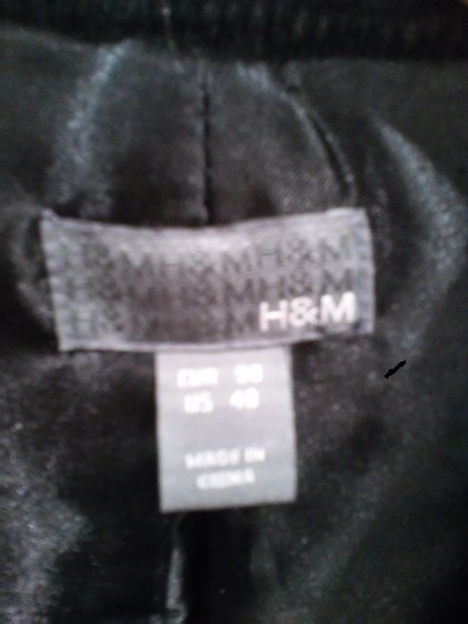 płaszcz ocieplany dyplomatka, sztruks H&M roz.48-50 WYMIARY!