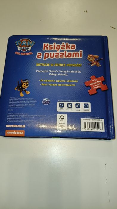 Książka z puzzlami Psi Patrol