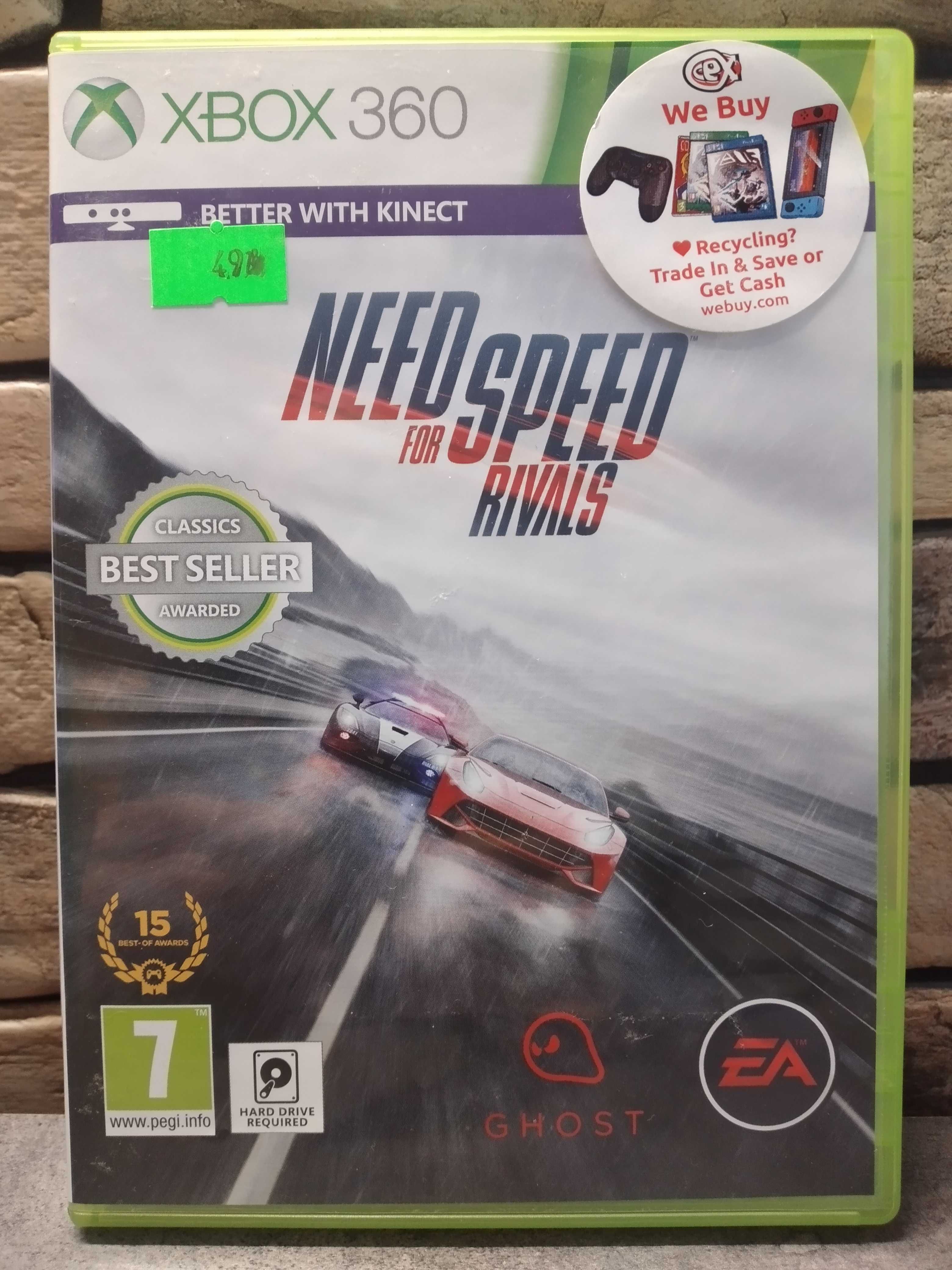 NFS Rivals-gra Xbox 360 Kinekt