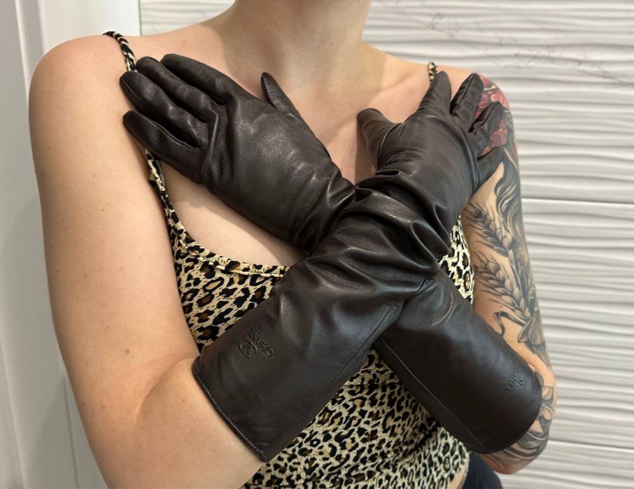 Шкіряні руковиці Chanel оригінал