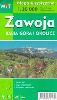 Mapa turystyczna - Zawoja, Babia Góra i okolice WIT - praca zbiorowa