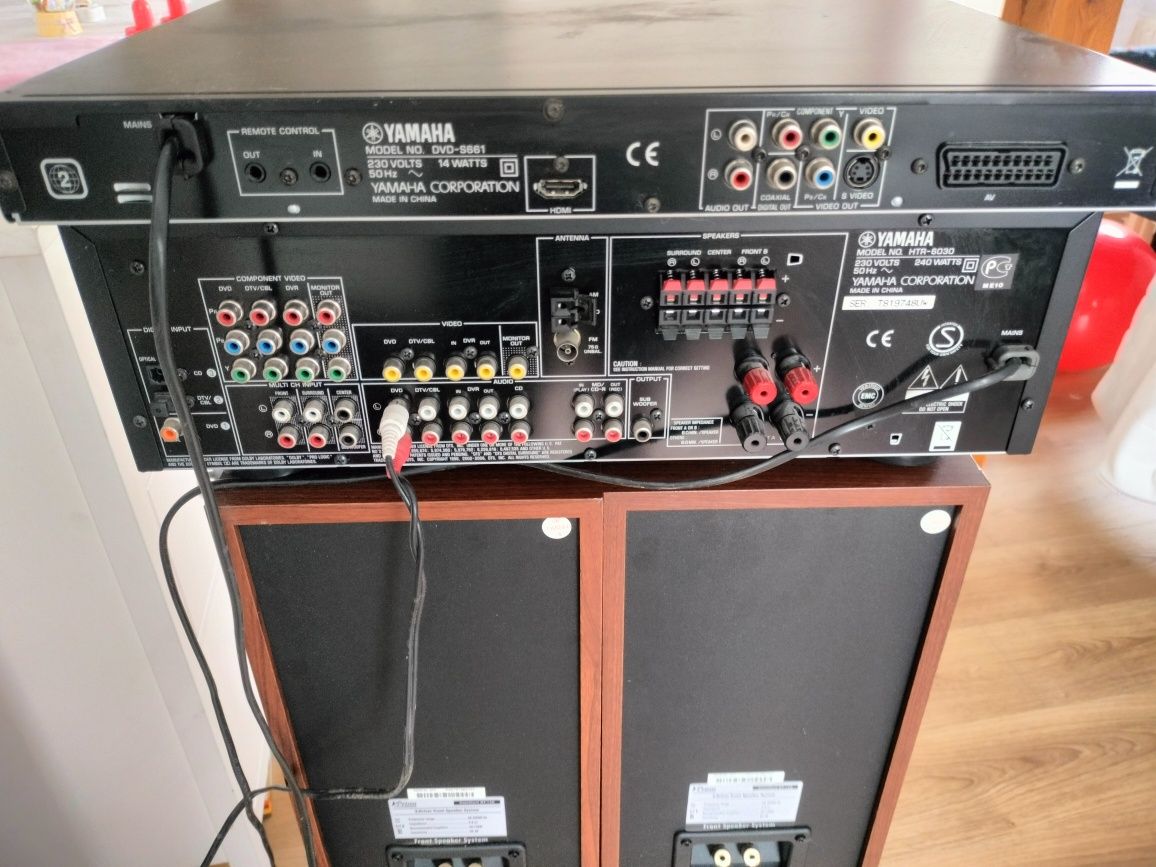 Kino domowe YAMAHA HTR-5930 / kolumny Prism HT-150 / Yamaha DVD-S661