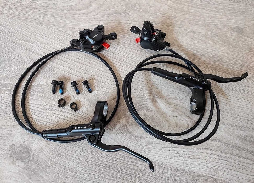 Гідравлічні гальма Shimano mt200 комплект передній+задній, ротора Avid