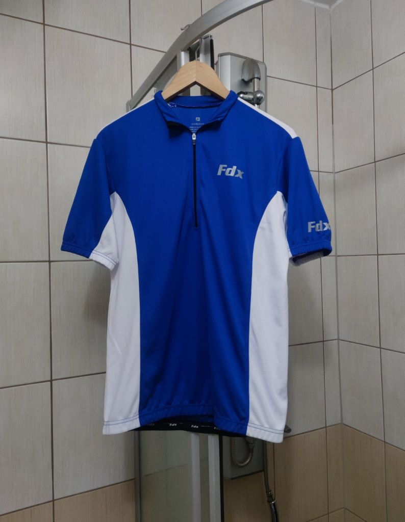 bluzka koszulka kolarska FDX niebieska błękitna rowerowa termoaktywna