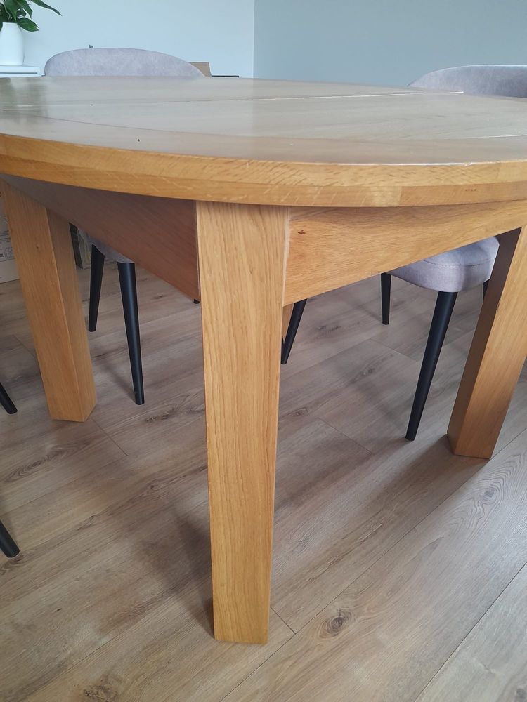 Stół dębowy okrągły średnica 120cm